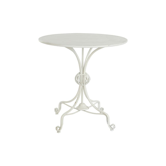 Side table DKD Home Decor 81 x 81 x 81,5 cm Metal White-0