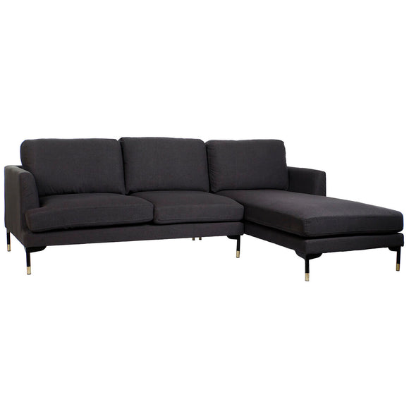 Chaise Longue Sofa DKD Home Decor Grey Metal 250 x 160 x 85 cm-0
