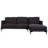 Chaise Longue Sofa DKD Home Decor Grey Metal 250 x 160 x 85 cm-1