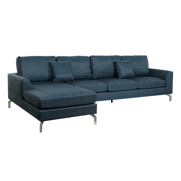 Sofa DKD Home Decor Blue Metal 300 x 160 x 85 cm-0