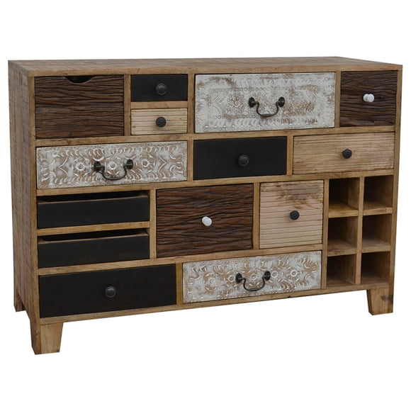 Chest of drawers DKD Home Decor 114 x 39 x 80 cm Metal Colonial Mango wood-0