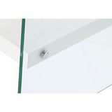 Desk DKD Home Decor White Transparent Crystal MDF Wood 120 x 50 x 76 cm-5