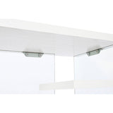 Desk DKD Home Decor White Transparent Crystal MDF Wood 120 x 50 x 76 cm-4