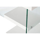 Desk DKD Home Decor White Transparent Crystal MDF Wood 120 x 50 x 76 cm-2