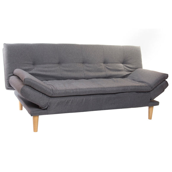 Sofabed DKD Home Decor Grey Wood Scandi 180 x 85 x 83 cm-0