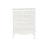 Chest of drawers DKD Home Decor White MDF Wood Romantic 80 x 40 x 105 cm-1