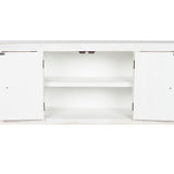 TV furniture DKD Home Decor White Natural Fir MDF Wood 130 x 24 x 51 cm-5