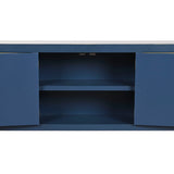 TV furniture DKD Home Decor Blue Golden Fir MDF Wood 130 x 24 x 51 cm-7