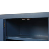 TV furniture DKD Home Decor Blue Golden Fir MDF Wood 130 x 24 x 51 cm-3
