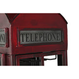 Bottle rack DKD Home Decor Telephone Black Red Dark grey Metal 40 x 38 x 175 cm-8