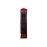 Bottle rack DKD Home Decor Telephone Black Red Dark grey Metal 40 x 38 x 175 cm-2