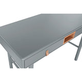 Desk Home ESPRIT Blue Grey MDF Wood 120 x 60 x 75 cm-10