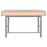 Desk Home ESPRIT Blue Grey MDF Wood 120 x 60 x 75 cm-9