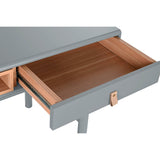 Desk Home ESPRIT Blue Grey MDF Wood 120 x 60 x 75 cm-6