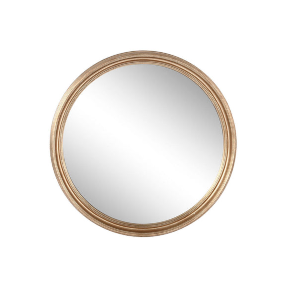 Wall mirror Home ESPRIT Golden Wood Mirror Romantic 103 x 8,5 x 103 cm-0
