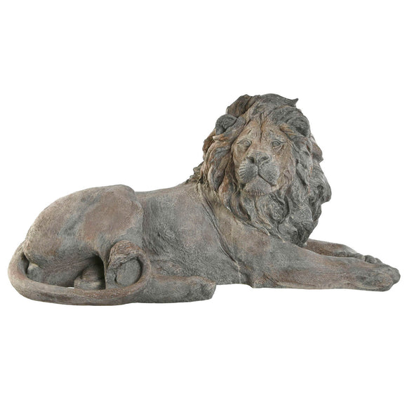 Decorative Figure Home ESPRIT Grey Lion 80 x 36 x 39 cm-0