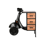 Chest of drawers Home ESPRIT Brown Black Iron Mango wood Motorbike Loft Worn 100 x 68 x 105 cm-1