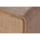 TV furniture Home ESPRIT Natural Rattan Oak 157 x 40 x 46 cm-6