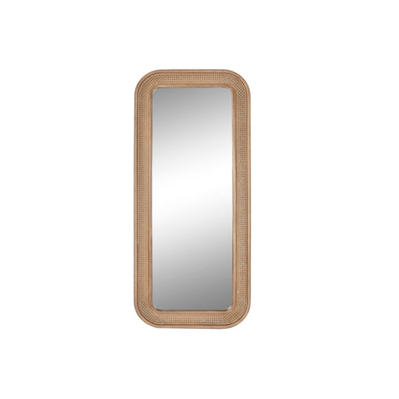 Wall mirror Home ESPRIT Natural Metal 76,5 x 5,5 x 172,5 cm-0