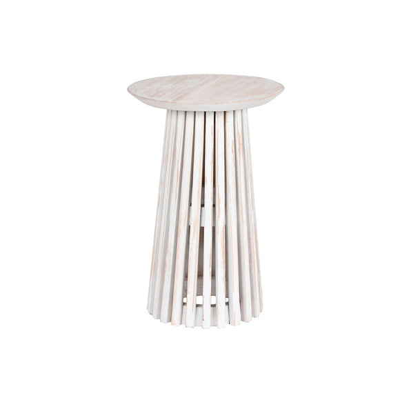 Small Side Table Home ESPRIT White Mindi wood 40 x 40 x 60 cm-0