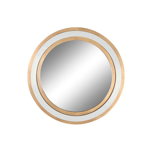 Wall mirror Home ESPRIT White Golden Crystal Iron 108 x 5,5 x 108 cm-0