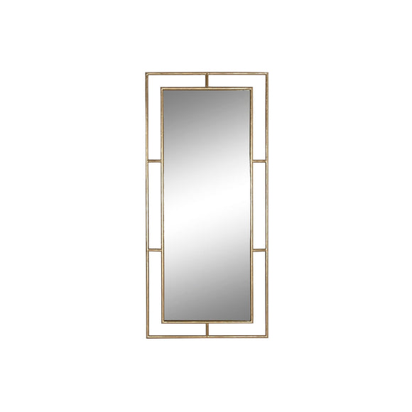 Wall mirror Home ESPRIT Golden Crystal Iron Modern 96 x 5 x 208 cm-0