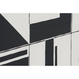 Painting Home ESPRIT White Black Abstract Modern 83 x 4,5 x 123 cm (2 Units)-2