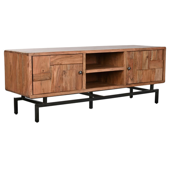 TV furniture Home ESPRIT Brown Metal Acacia 148 x 45 x 55 cm-0