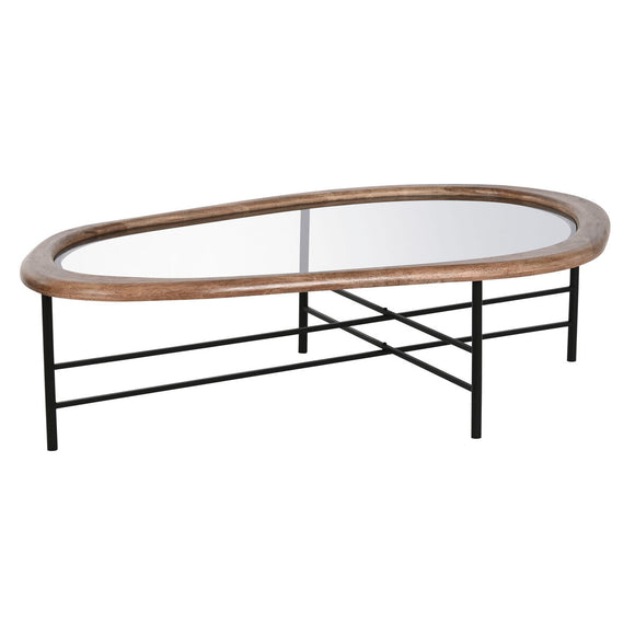 Centre Table Home ESPRIT Brown Black Crystal Fir wood 120 x 69 x 33 cm-0