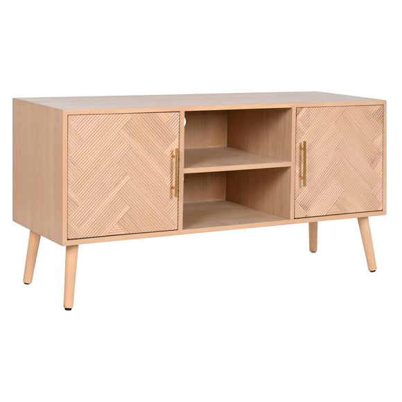 TV furniture Home ESPRIT Natural Paolownia wood MDF Wood 120 x 40 x 60 cm-0