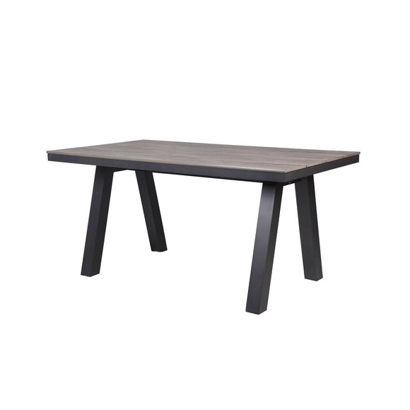 Dining Table Home ESPRIT Grey Aluminium polystyrene 160 x 90 x 77 cm-0