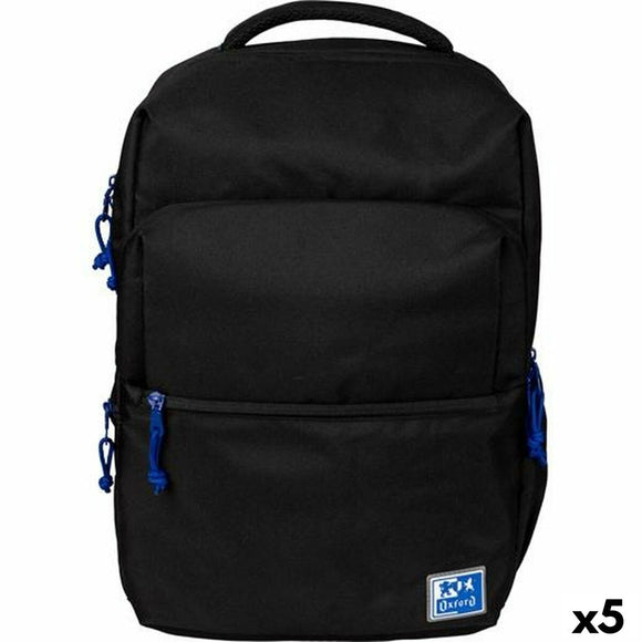 School Bag Oxford B-Ready Oxfbag Black 42 x 30 x 15 cm (5 Units)-0