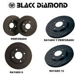 Brake Discs Black Diamond KBD1863CD Rear Solid Drill-2