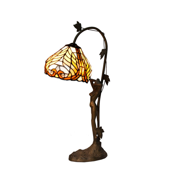 Desk lamp Viro Dalí Brown Zinc 60 W 20 x 54 x 20 cm-0