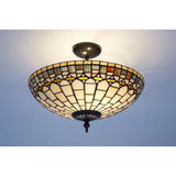 Ceiling Light Viro Quarz Amber Iron 60 W 40 x 45 x 40 cm-1