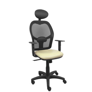 Office Chair with Headrest P&C B10CRNC Cream-0