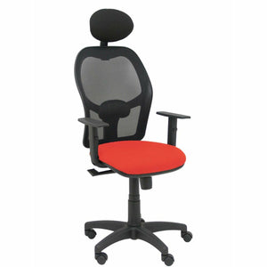 Office Chair with Headrest P&C B10CRNC Dark Orange-0
