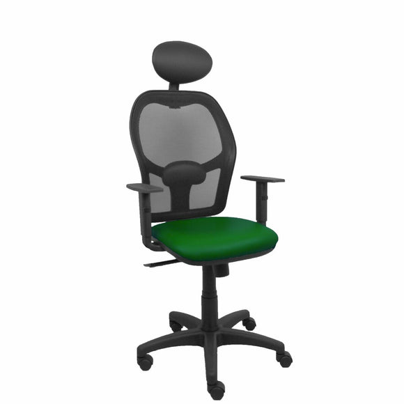 Office Chair with Headrest Alocén P&C B10CRNC Dark green-0
