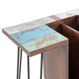 Desk 140 x 35 x 77 cm Metal Wood-6