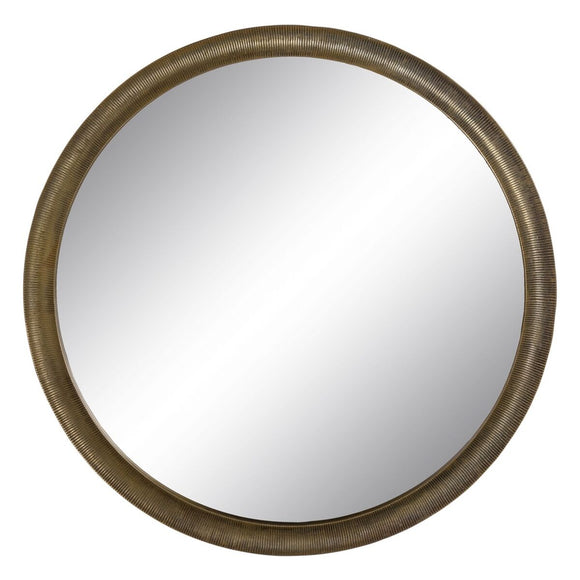 Wall mirror 88,2 x 2,5 x 88,2 cm Circular Golden Aluminium-0