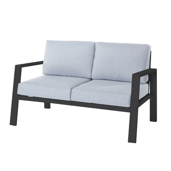 2-Seater Sofa Thais Graphite Aluminium 132,20 x 74,80 x 73,30 cm-0