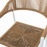 Garden chair Neska White Aluminium synthetic rattan 56 x 59,5 x 81 cm-4
