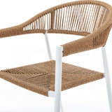 Garden chair Neska White Aluminium synthetic rattan 56 x 59,5 x 81 cm-3