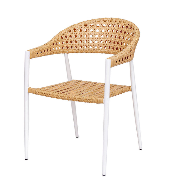 Garden chair Niva Aluminium White-0