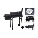 Coal Barbecue with Cover and Wheels Black (112 x 63 x 112 cm)-9