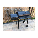 Coal Barbecue with Cover and Wheels Black (112 x 63 x 112 cm)-2