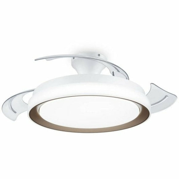 Ceiling Fan with Light Philips White Golden-0