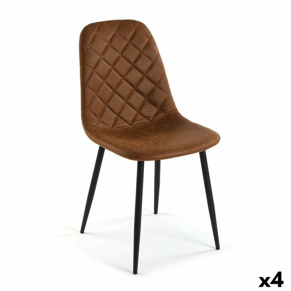 Chair Versa Serena Light brown 53 x 88 x 43,5 cm (4 Units)-0