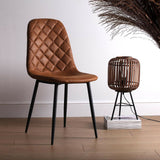 Chair Versa Serena Light brown 53 x 88 x 43,5 cm (4 Units)-3