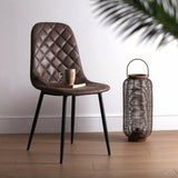 Chair Versa Serena Dark brown 53 x 88 x 43,5 cm (4 Units)-3